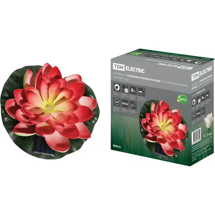 Водный светильник TDM ELECTRIC Кувшинка розовая SQ0330-0140
