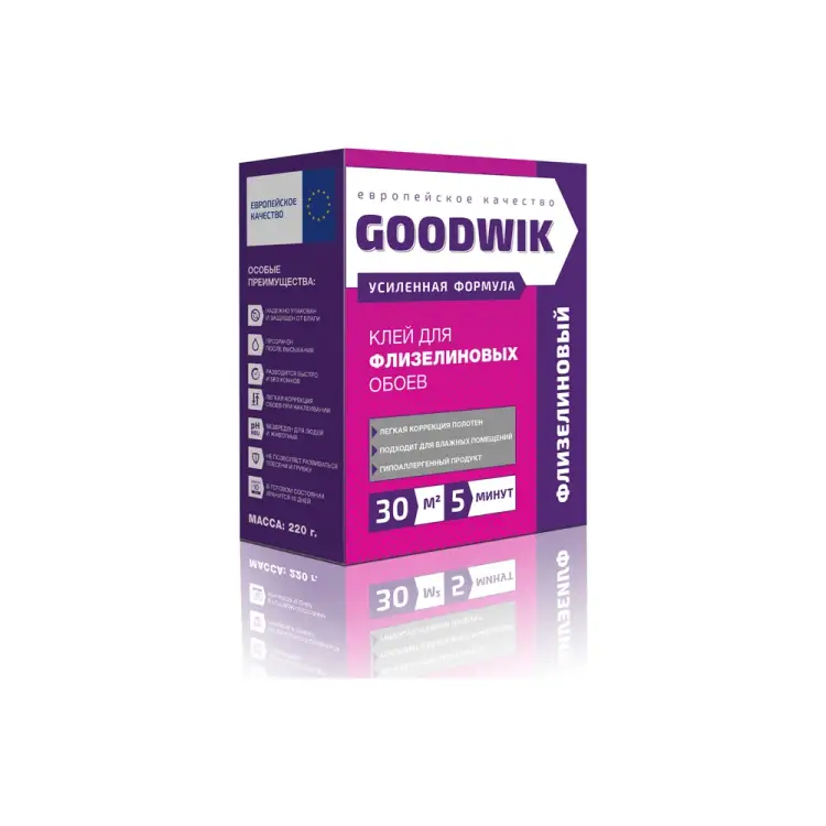 Клей для флизелиновых обоев Goodwik Ф 30 Клей для флизелиновых обоев Goodwik Ф 30