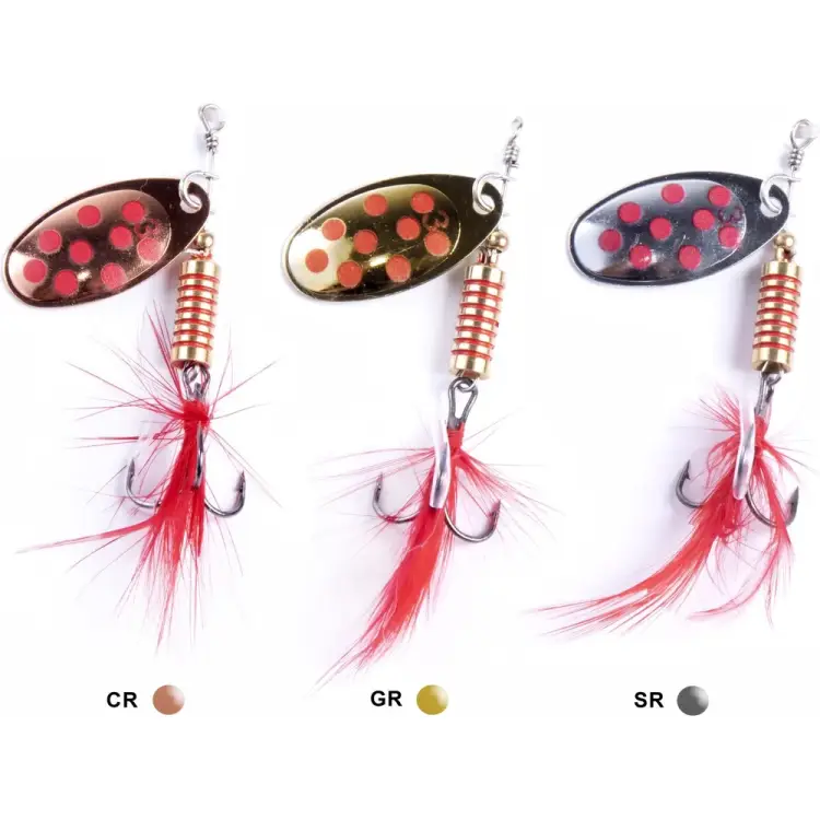 Вращающиеся блесны Lucky John SPIN X ROUND 03 LJSR03-001SET