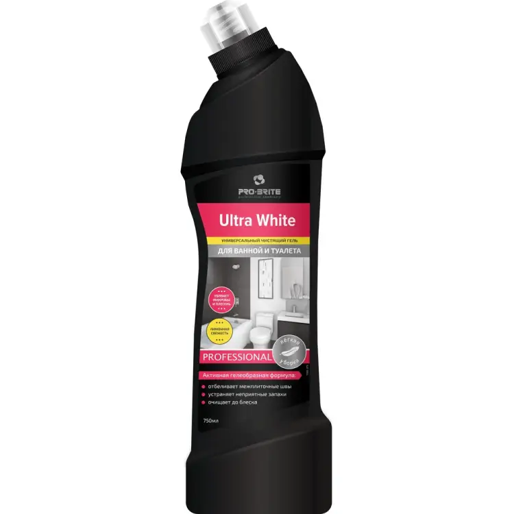Универсальное чистящее средство для ванной и туалета PRO-BRITE Ultra White 1585-075
