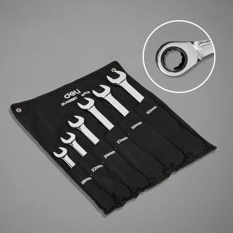 Набор комбинированных ключей DELI dl140106t 104510