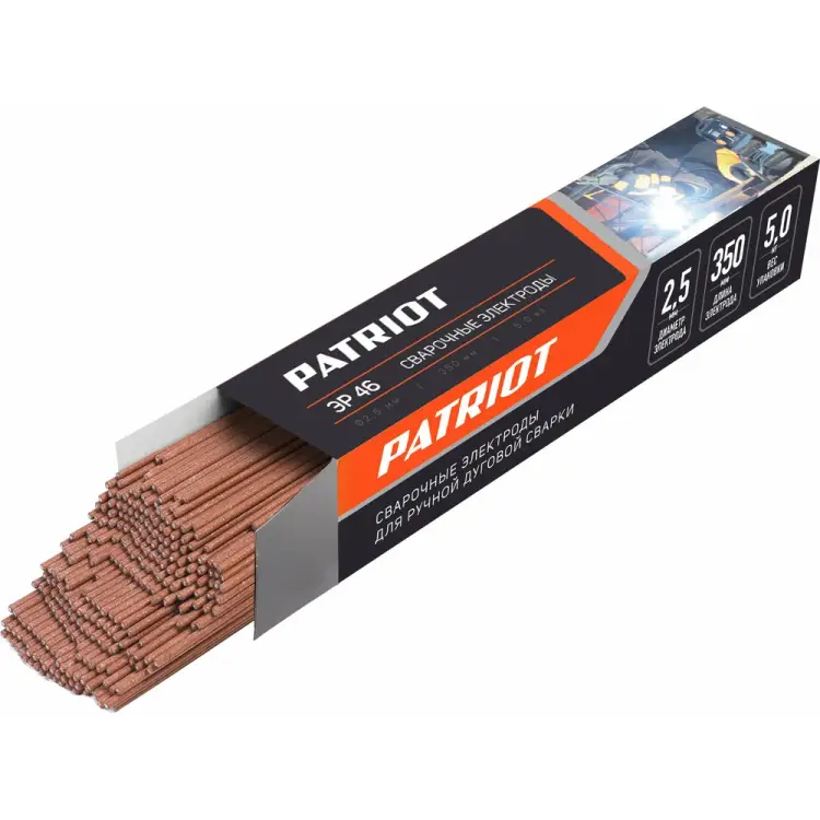 Электроды сварочные Patriot ЭР 46 605012216 Электроды сварочные Patriot ЭР 46 605012216