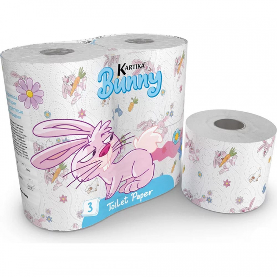 Туалетная бумага WORLD CART Кролик Kartika Collection