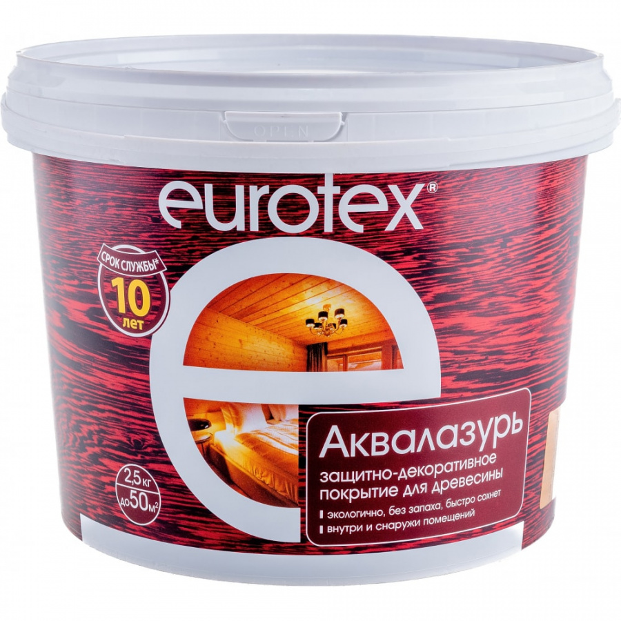 Защитно-декоративное покрытие для древесины Рогнеда Eurotex