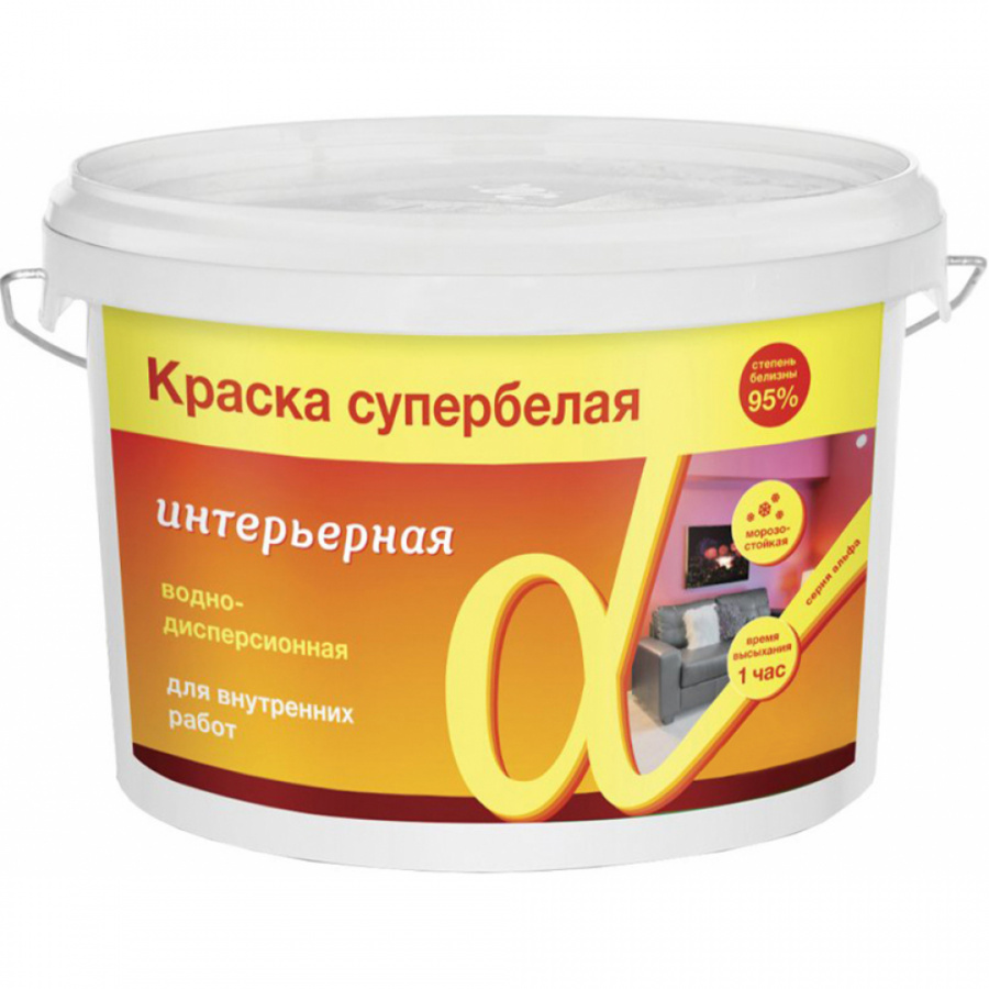 Интерьерная водно-дисперсная краска KRAFOR Альфа