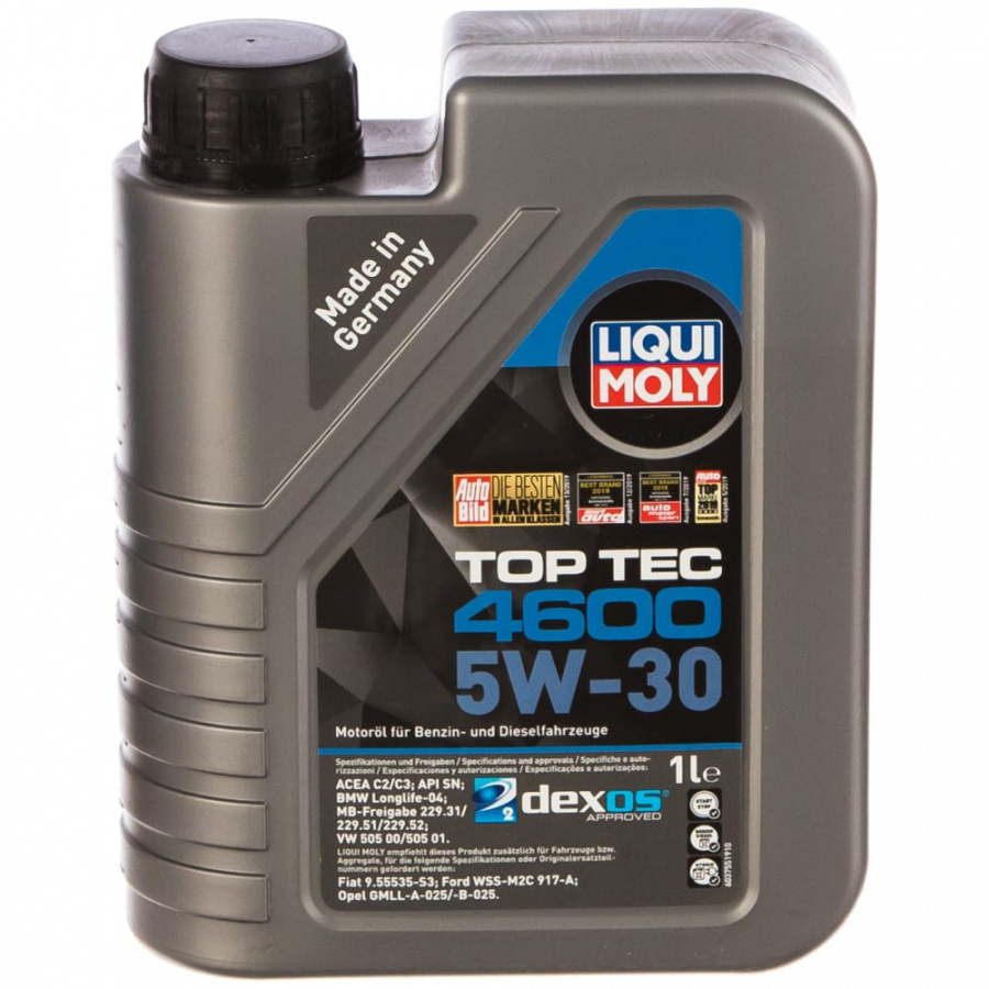 Синтетическое моторное масло LIQUI MOLY Top Tec 4600 5W-30 SN/CF;C3