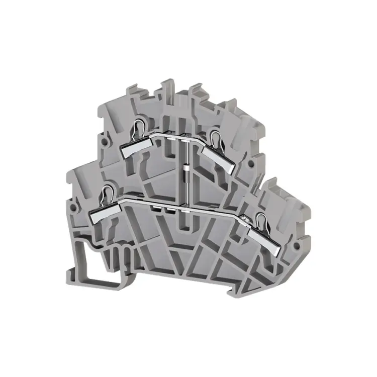 Двухъярусный быстрозажимной пружинный клеммник Klemsan PYK 2,5-2FD-B 0.0.0.3.307379