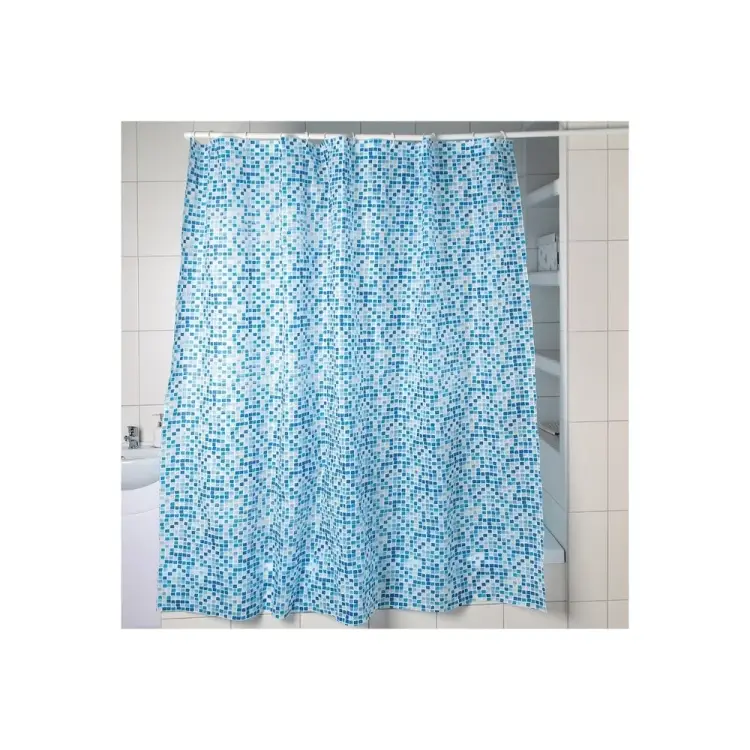 Штора для ванной Доляна Плитка прозрачная 1546162