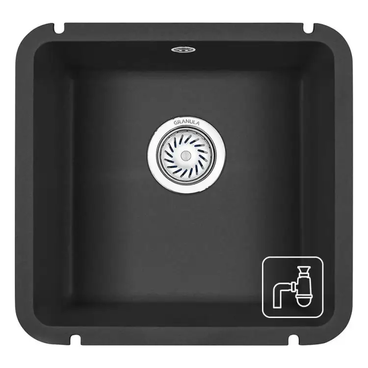 Кухонная мойка GRANULA GR-3801 черный Кухонная мойка GRANULA GR-3801 черный