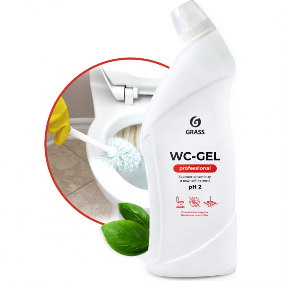 Чистящее средство для санузлов Grass WC-gel Professional