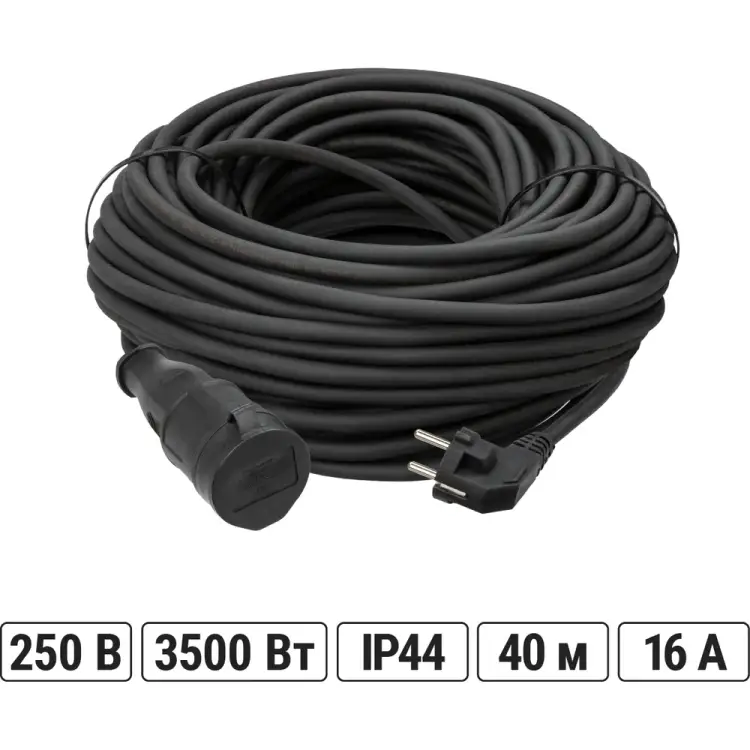 Силовой удлинитель-шнур TDM ELECTRIC УШз16-101 SQ1302-0344