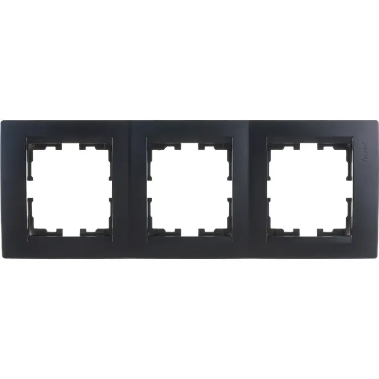 Вертикальная трехместная рамка Lezard KARINA 707-4200-153