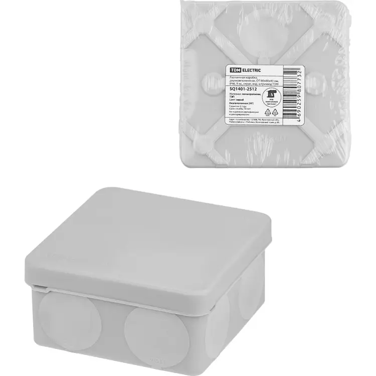 Двухкомпонентная распаячная коробка TDM ELECTRIC ОП SQ1401-2512