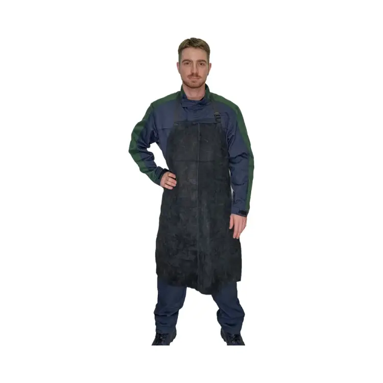 Спилковый сшивной фартук КСМ рфссш-02