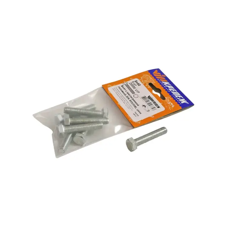 Болт vipкрепеж 8х40 DIN 933 (558) 6 шт. 26886 VIP