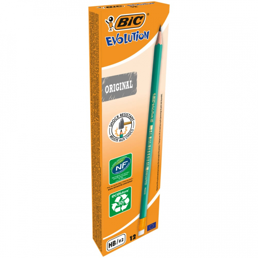 Чернографитный карандаш BIC Эволюшн