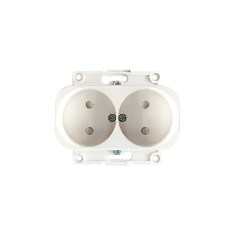 Двухместный механизм розетки EKF PROxima Стокгольм EYR10-102-10