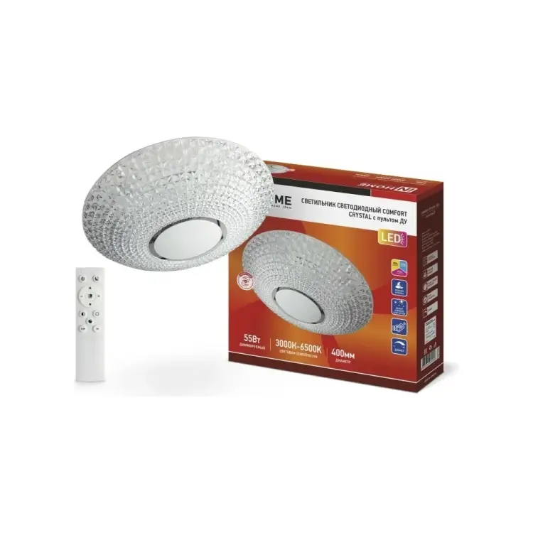 Светодиодный светильник IN HOME COMFORT CRYSTAL 4690612034898