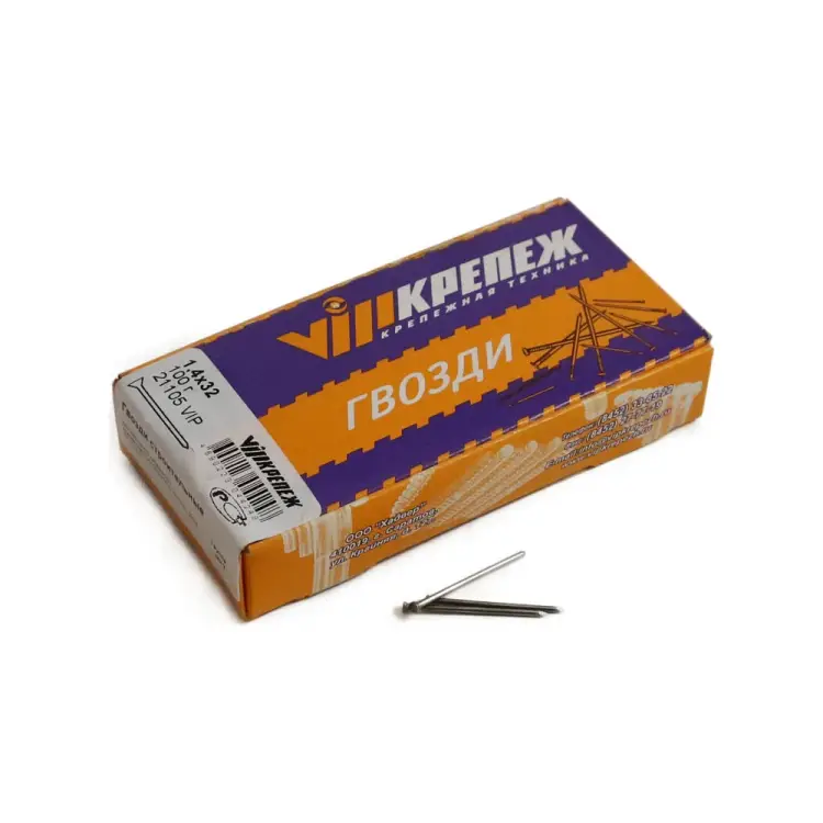 Строительные гвозди vipкрепеж 1,4х32 (100 шт.) 21105