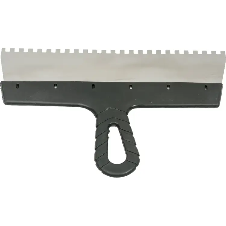 Нержавеющий зубчатый шпатель STAYER 1009-30-06