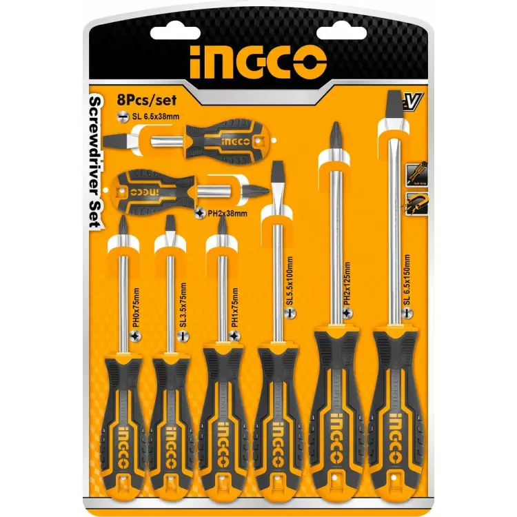 Набор отверток INGCO INDUSTRIAL HKSD0828