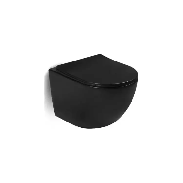 Подвесной безободковый унитаз Santi Line SL-5018MB