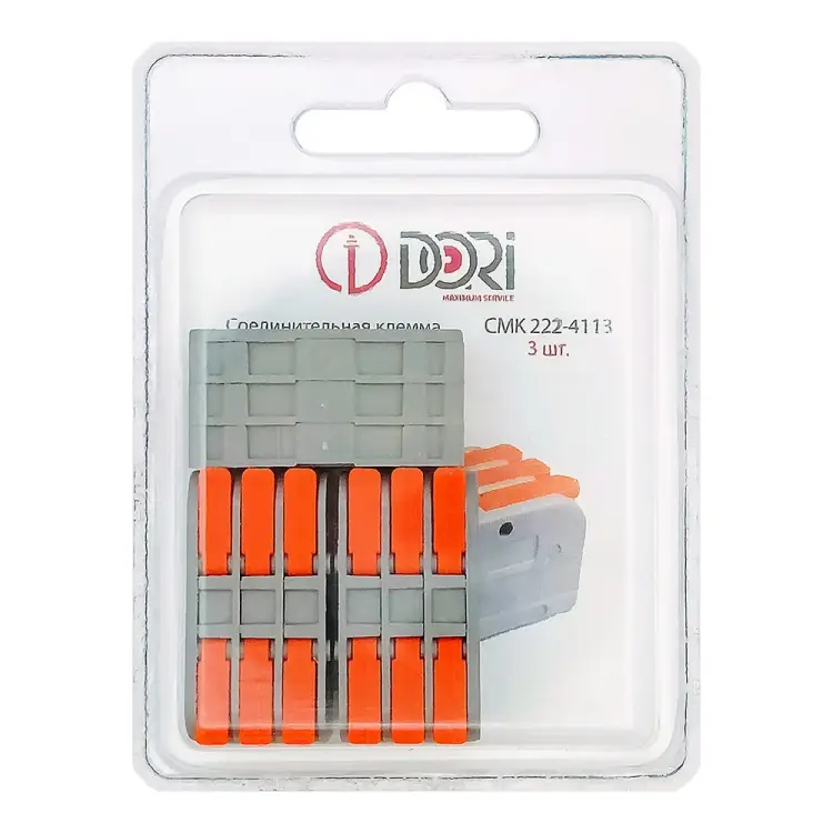 3-проводная соединительная клемма DORI смк 222-4113 42723 3-проводная соединительная клемма DORI смк 222-4113 42723