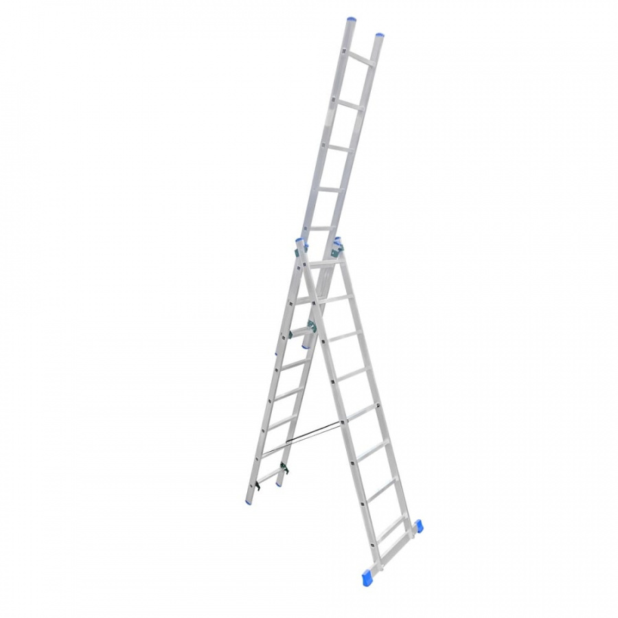 Трехсекционная алюминиевая лестница LadderBel LS308