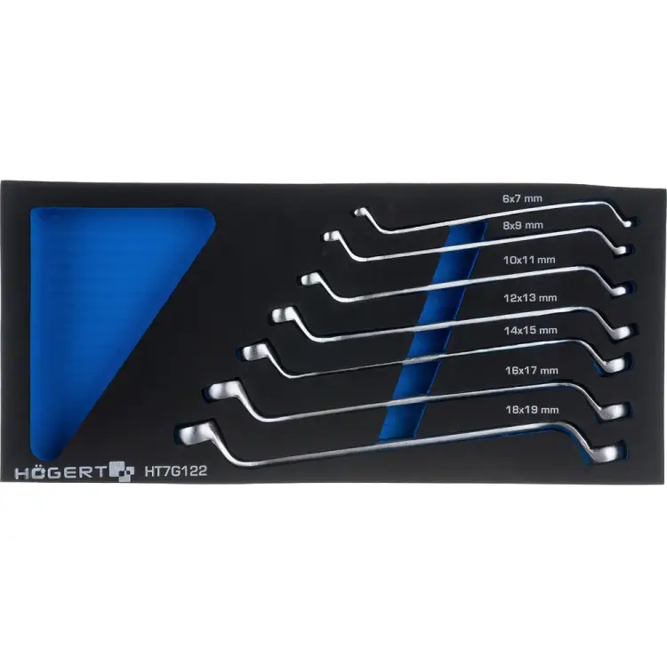 Набор накидных коленчатых ключей HOEGERT TECHNIK HT7G122 Набор накидных коленчатых ключей HOEGERT TECHNIK HT7G122