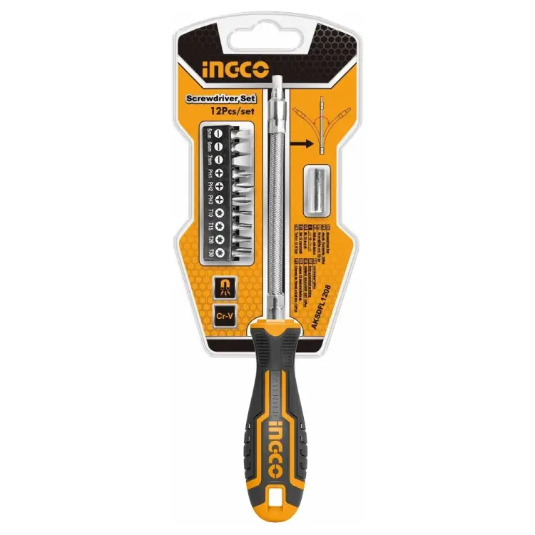 Гибкая отвертка INGCO AKSDFL1208 Гибкая отвертка INGCO AKSDFL1208