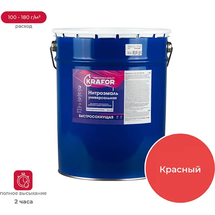 Эмаль KRAFOR НЦ-132 26503