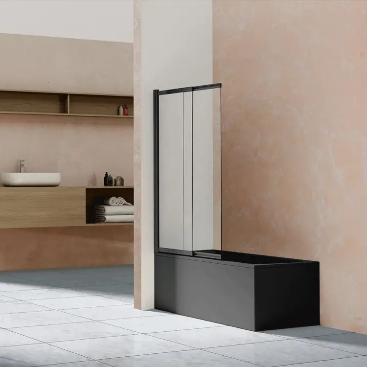 Душевая шторка на ванну VINCEA VSB-1E100CLB