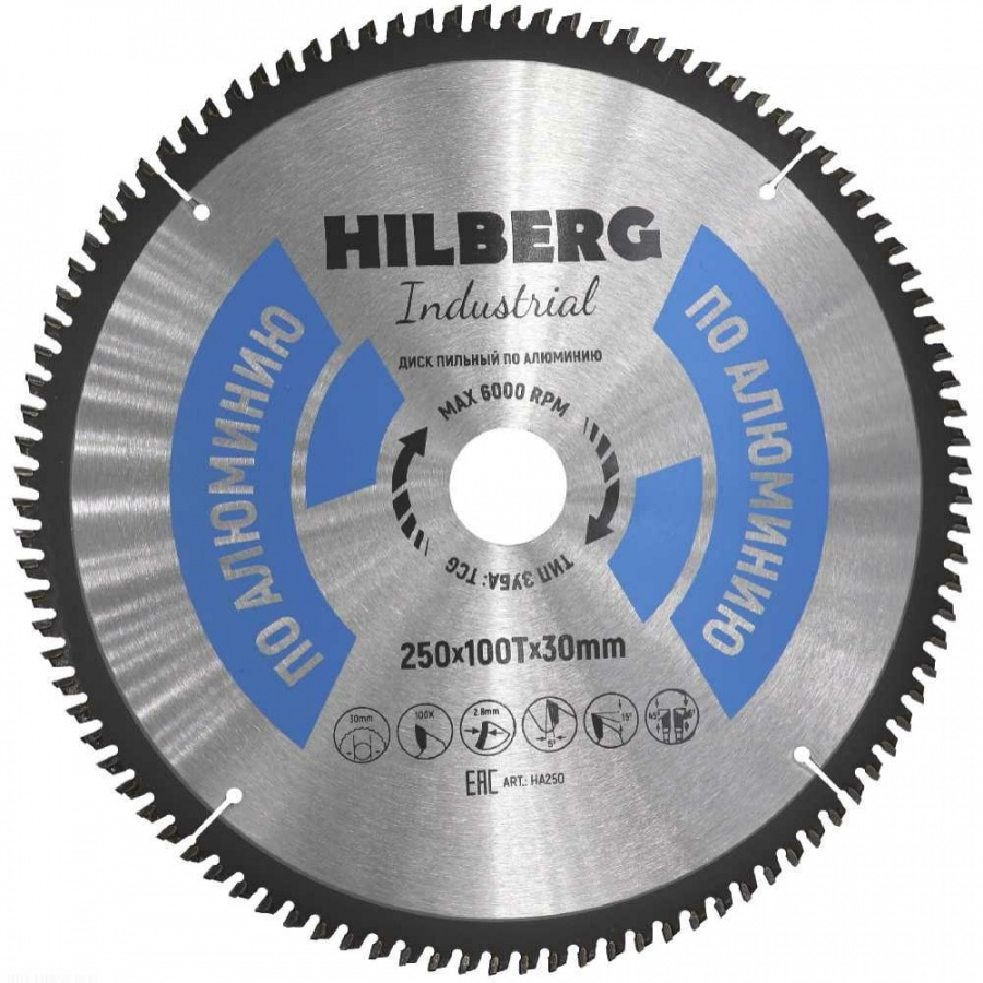 Пильный диск по алюминию Hilberg Hilberg Industrial