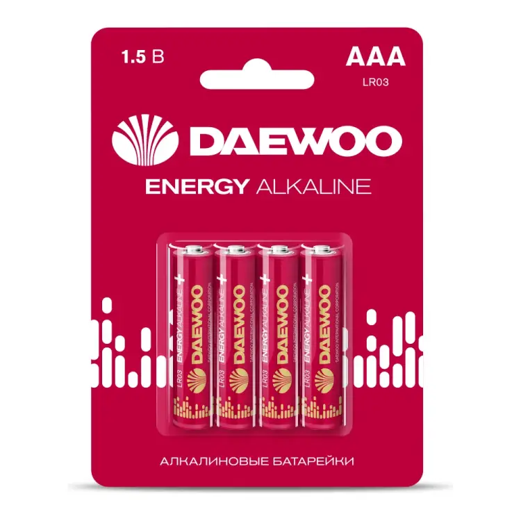 Алкалиновая батарейка DAEWOO ENERGY Alkaline 2021 5029903