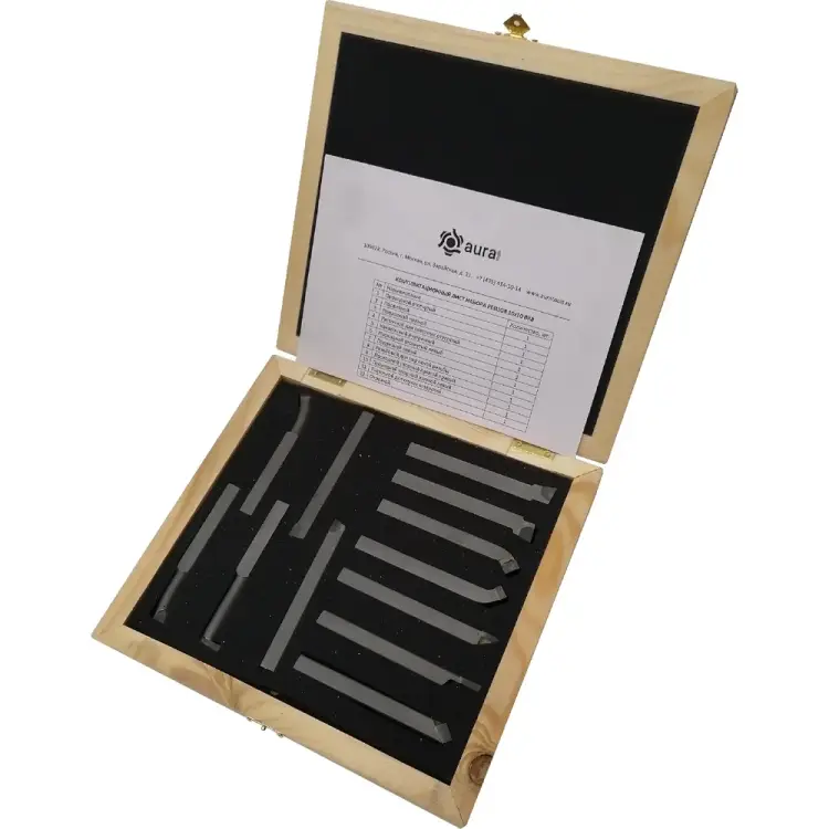 Набор токарных резцов AURA TOOLS 30011010