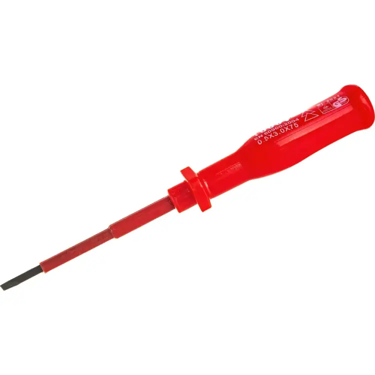 Шлицевая изолированная отвертка FIT IT 55801 Шлицевая изолированная отвертка FIT IT 55801