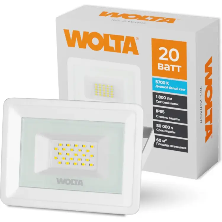 Светодиодный прожектор Wolta WFL-20W/06W