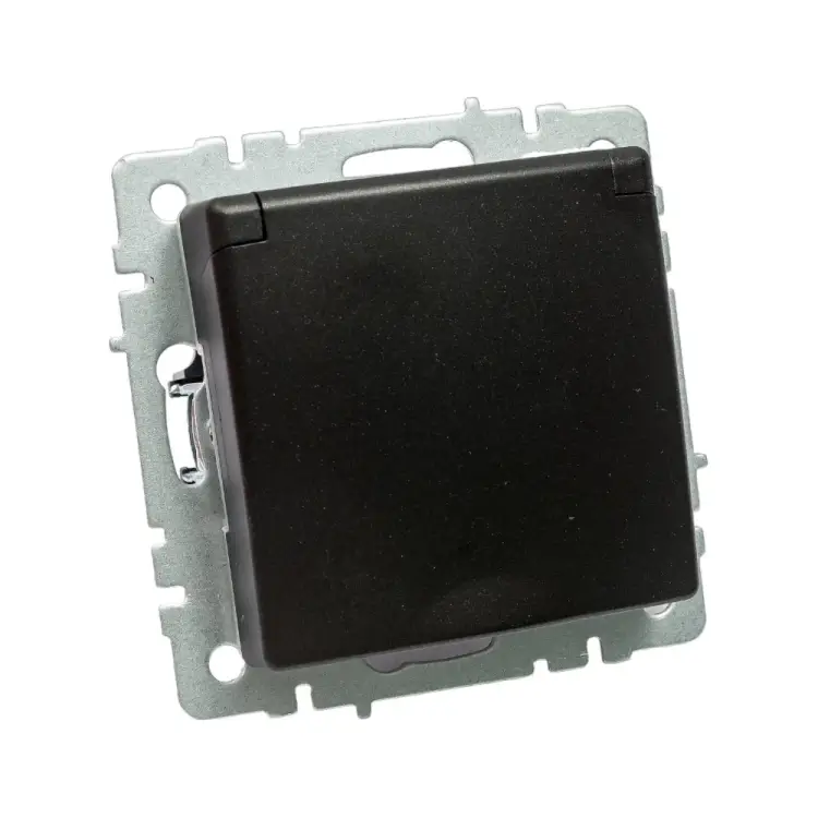 Одноместная розетка IEK Brite рсбш10-3-44-брч BR-R16-16-44-K02