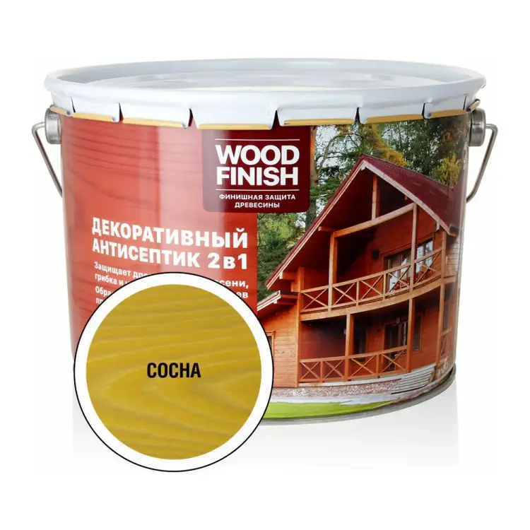 Декоративный антисептик для дерева ЗАО Декарт WOOD FINISH 28485