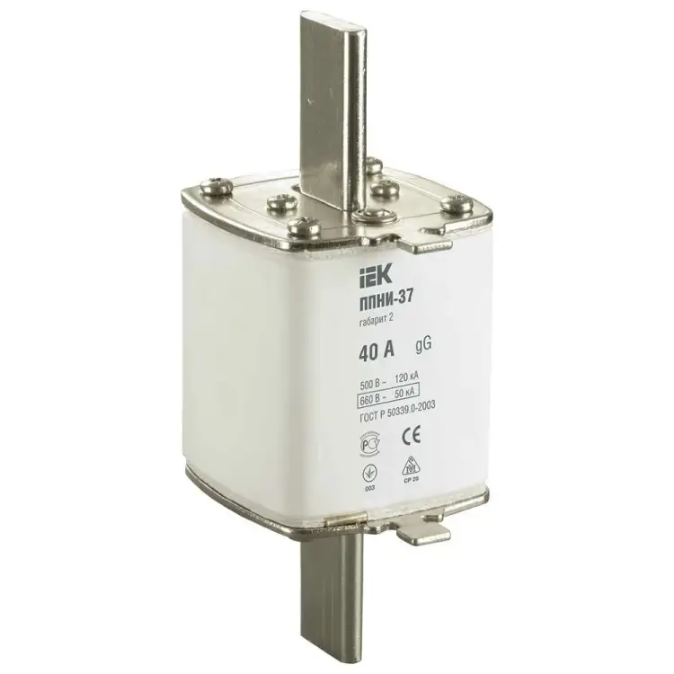 Плавкая вставка предохранителя IEK ППНИ-37 DPP40-040
