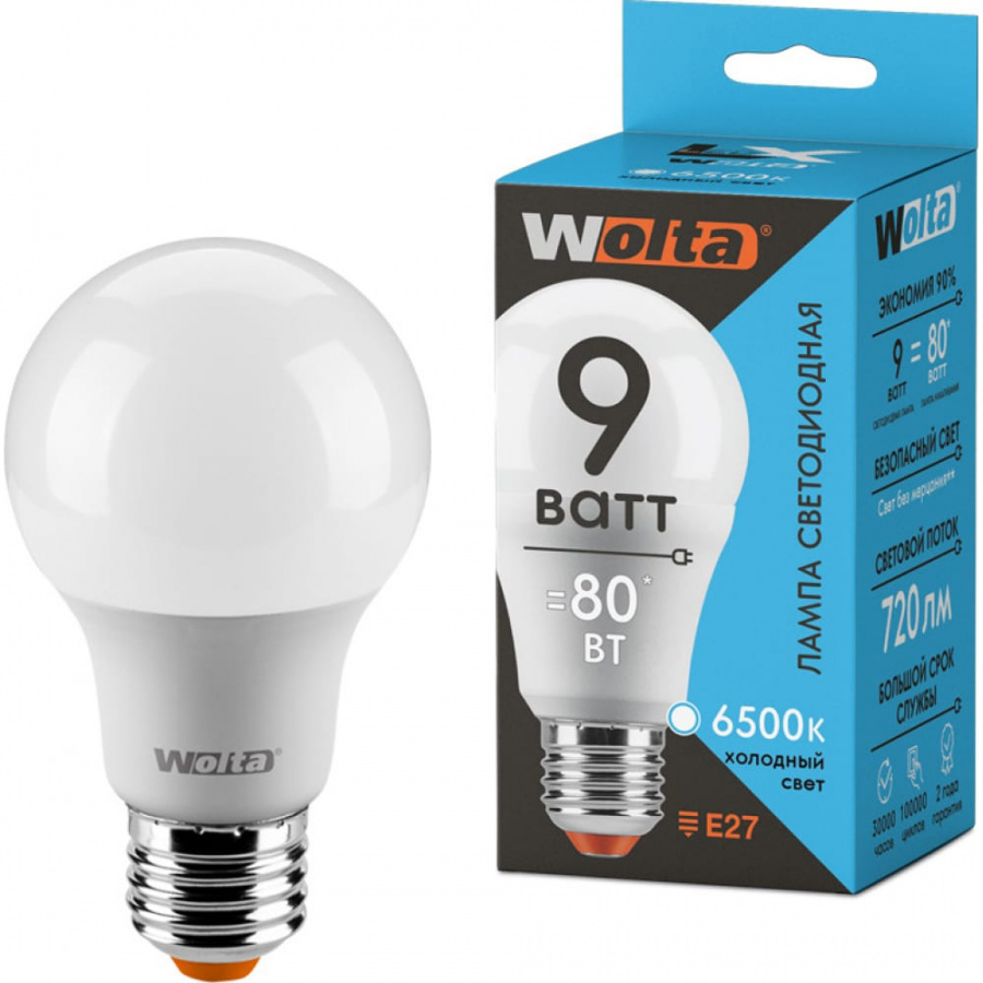 Светодиодная лампа Wolta 30W60BL9E27