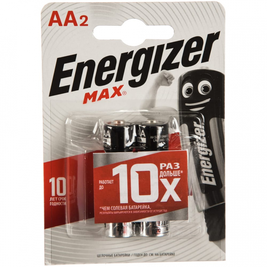 Батарейка Energizer Maximum LR6 AA 1.5В бл/2 щелочная