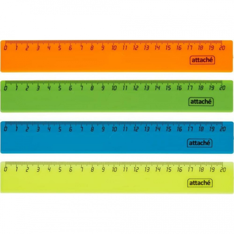 Пластиковая линейка Attache 744214