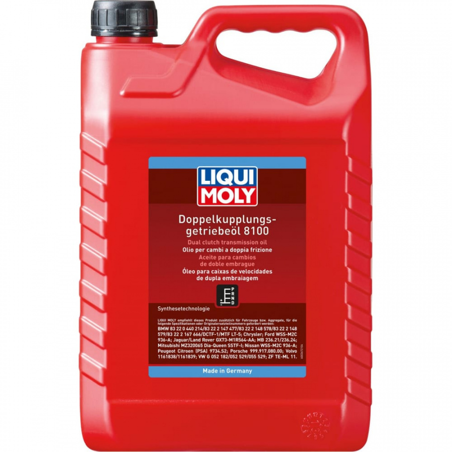 НС-синтетическое трансмиссионное масло для DSG LIQUI MOLY Doppelkupplungsgetriebe-Oil 8100