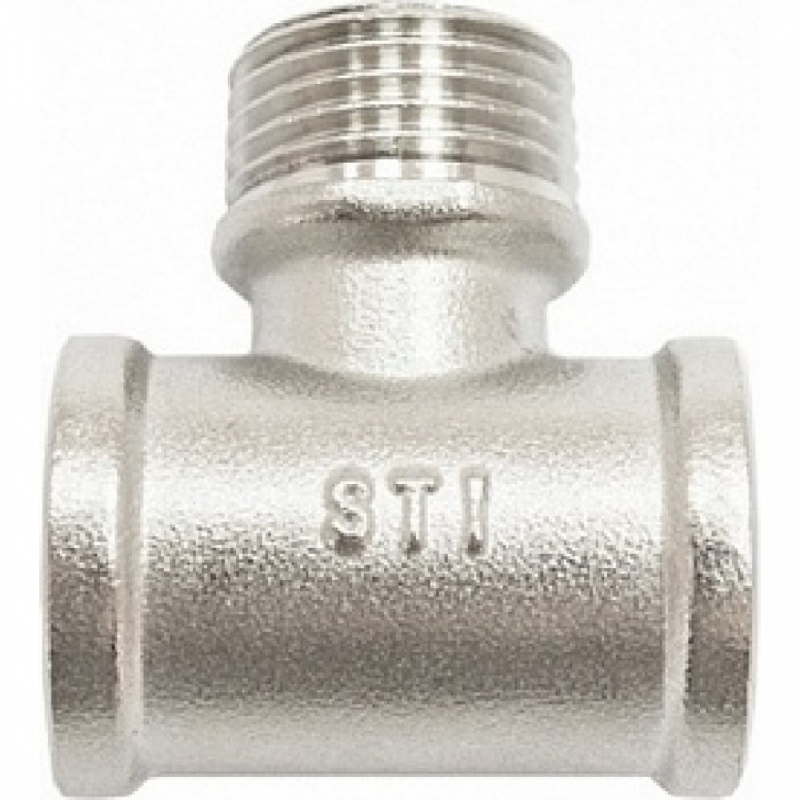 Латунный никелированный тройник STI D270-05065