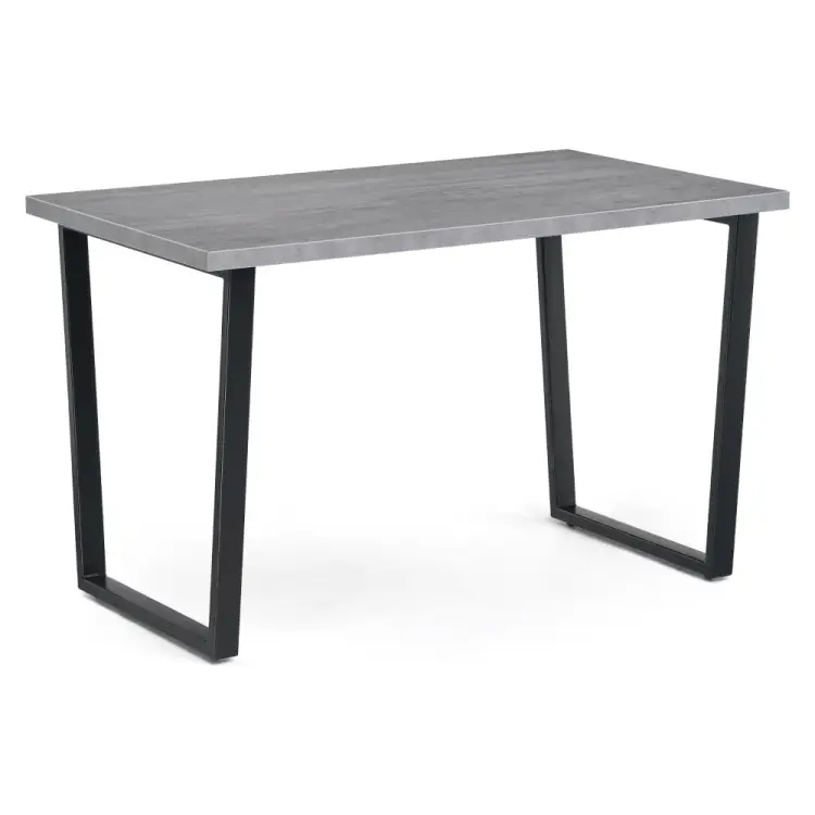 Деревянный стол Woodville Лота Лофт 120 25 мм черный матовый / бетон 489666
