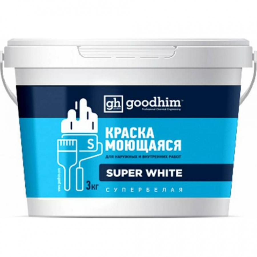 Моющаяся краска для светлых тонов Goodhim S стандарт база А