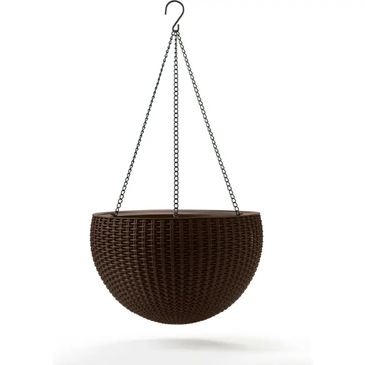 Подвесное кашпо Keter Rattan Style Hanging 229545