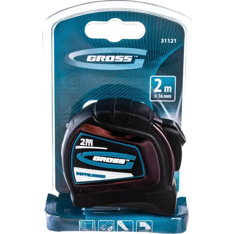 Рулетка GROSS Doppelhaken 31121