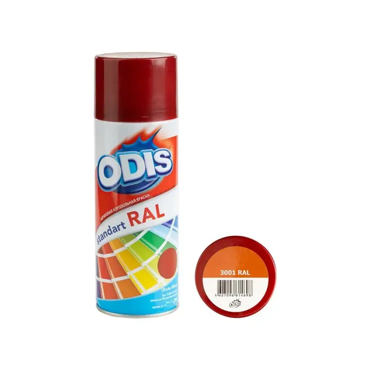 Краска-спрей ODIS standart 3001ral Краска-спрей ODIS standart 3001ral